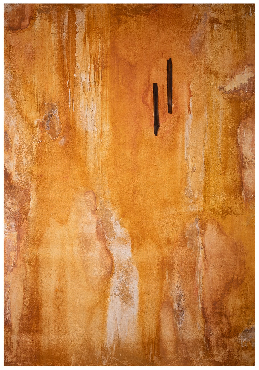 200x140cm "Stoffwechsel“ Öl und Sand auf Holz